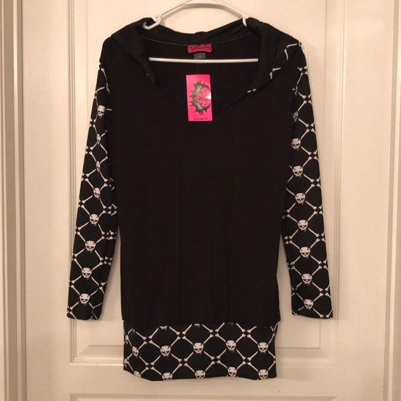 NWT Demi Loon Skeleton Hoodie - Picture 1 of 7